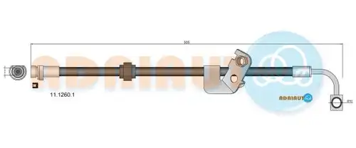 спирачен маркуч ADRIAUTO 11.1260.1