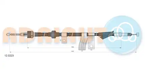 жило за ръчна спирачка ADRIAUTO 12.0223