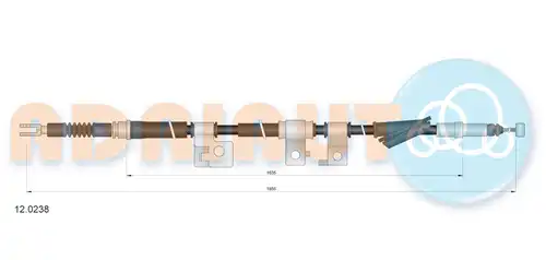 жило за ръчна спирачка ADRIAUTO 12.0238