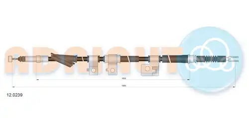 жило за ръчна спирачка ADRIAUTO 12.0239