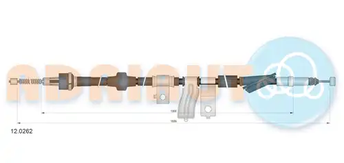 жило за ръчна спирачка ADRIAUTO 12.0262