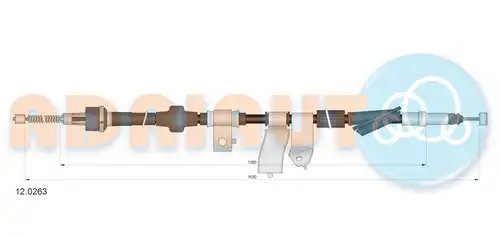 жило за ръчна спирачка ADRIAUTO 12.0263