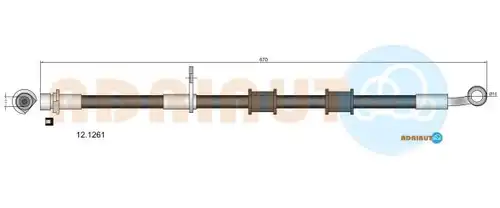 спирачен маркуч ADRIAUTO 12.1261