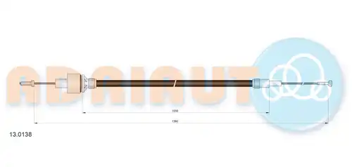 въжен механизъм, задействане на съединителя ADRIAUTO 13.0138