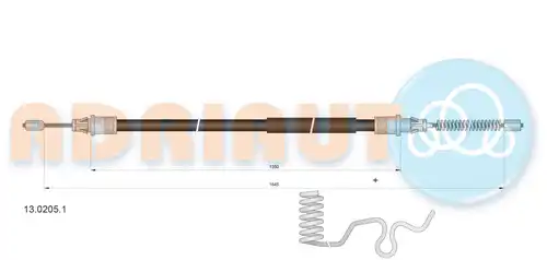 жило за ръчна спирачка ADRIAUTO 13.0205.1