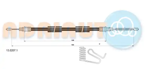 жило за ръчна спирачка ADRIAUTO 13.0207.1
