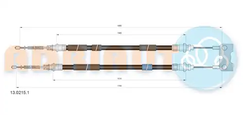 жило за ръчна спирачка ADRIAUTO 13.0215.1