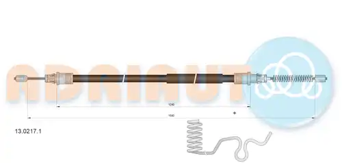 жило за ръчна спирачка ADRIAUTO 13.0217.1