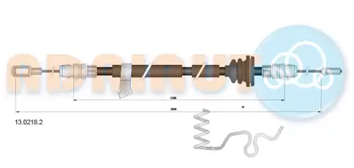 жило за ръчна спирачка ADRIAUTO 13.0218.2
