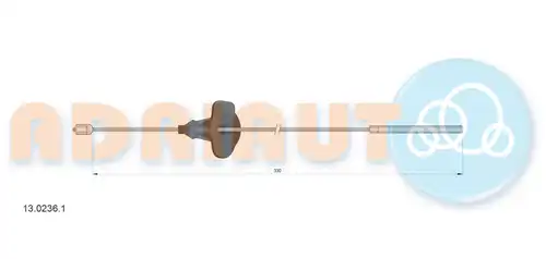 жило за ръчна спирачка ADRIAUTO 13.0236.1