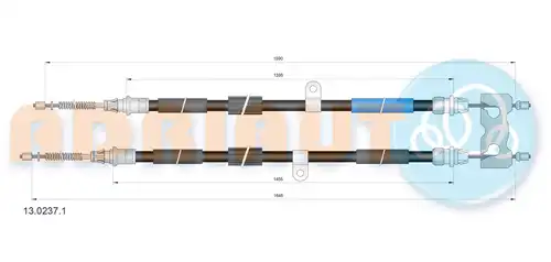 жило за ръчна спирачка ADRIAUTO 13.0237.1