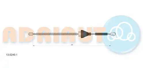 жило за ръчна спирачка ADRIAUTO 13.0240.1
