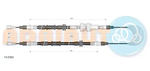 жило за ръчна спирачка ADRIAUTO 13.0263