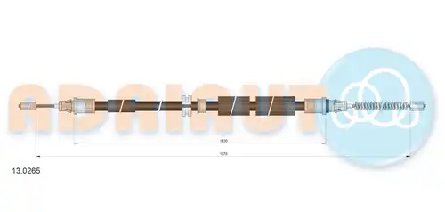 жило за ръчна спирачка ADRIAUTO 13.0265