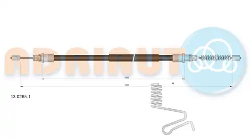 жило за ръчна спирачка ADRIAUTO 13.0265.1