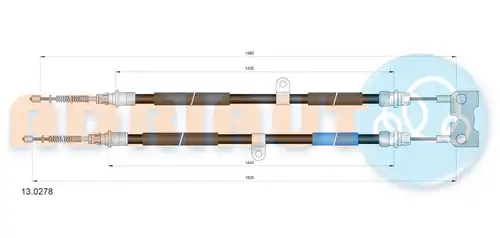 жило за ръчна спирачка ADRIAUTO 13.0278