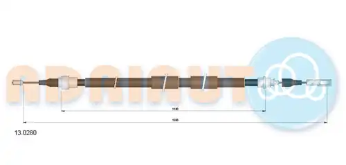 жило за ръчна спирачка ADRIAUTO 13.0280