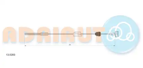 жило за ръчна спирачка ADRIAUTO 13.0283