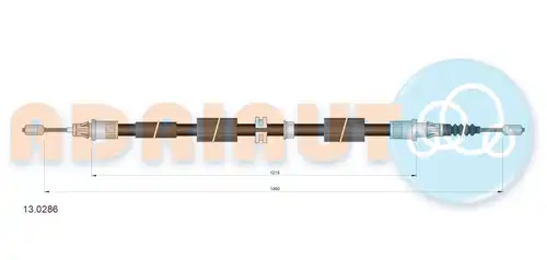 жило за ръчна спирачка ADRIAUTO 13.0286