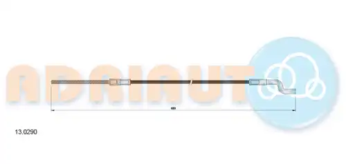 жило за ръчна спирачка ADRIAUTO 13.0290