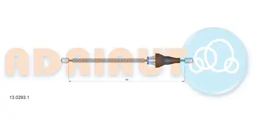 жило за ръчна спирачка ADRIAUTO 13.0293.1
