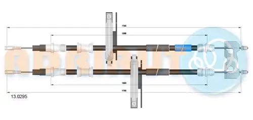 жило за ръчна спирачка ADRIAUTO 13.0295
