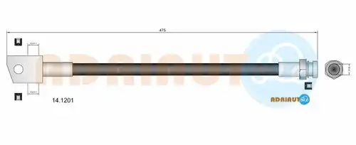 спирачен маркуч ADRIAUTO 14.1201