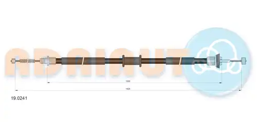 жило за ръчна спирачка ADRIAUTO 19.0241