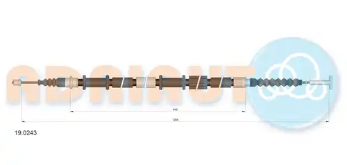 жило за ръчна спирачка ADRIAUTO 19.0243