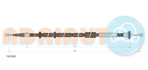 жило за ръчна спирачка ADRIAUTO 19.0245