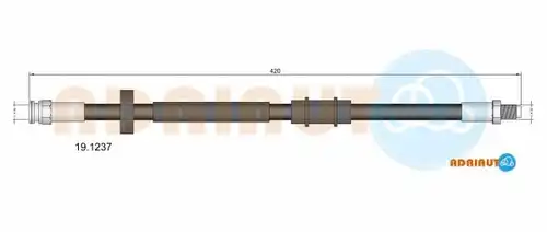 спирачен маркуч ADRIAUTO 19.1237