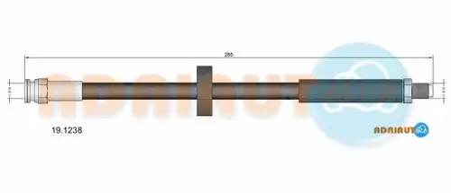 спирачен маркуч ADRIAUTO 19.1238