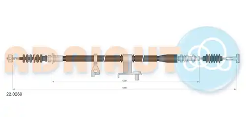жило за ръчна спирачка ADRIAUTO 22.0269