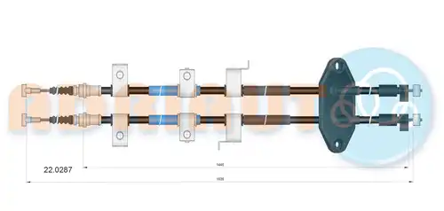жило за ръчна спирачка ADRIAUTO 22.0287