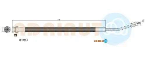спирачен маркуч ADRIAUTO 22.1206.1