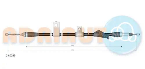 жило за ръчна спирачка ADRIAUTO 23.0245