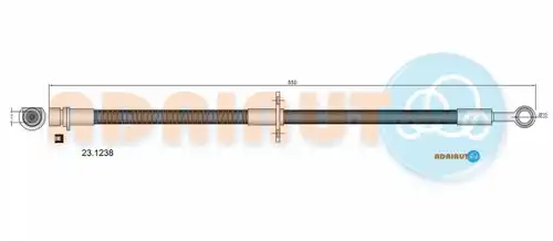 спирачен маркуч ADRIAUTO 23.1238