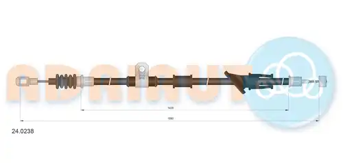 жило за ръчна спирачка ADRIAUTO 24.0238