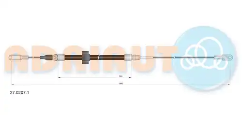 жило за ръчна спирачка ADRIAUTO 27.0207.1