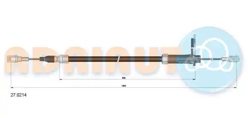 жило за ръчна спирачка ADRIAUTO 27.0214
