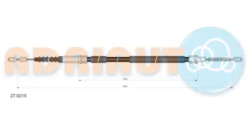 жило за ръчна спирачка ADRIAUTO 27.0215