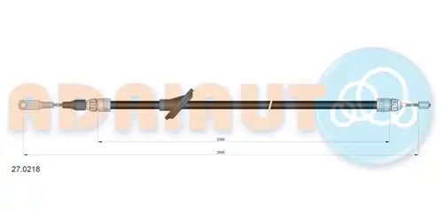 жило за ръчна спирачка ADRIAUTO 27.0218
