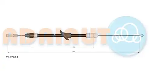 жило за ръчна спирачка ADRIAUTO 27.0220.1