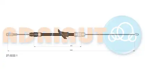 жило за ръчна спирачка ADRIAUTO 27.0222.1