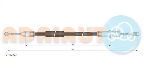 жило за ръчна спирачка ADRIAUTO 27.0230.1
