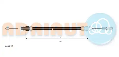 жило за ръчна спирачка ADRIAUTO 27.0242