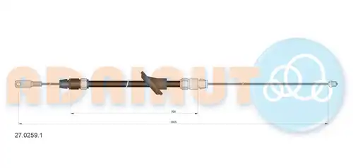 жило за ръчна спирачка ADRIAUTO 27.0259.1
