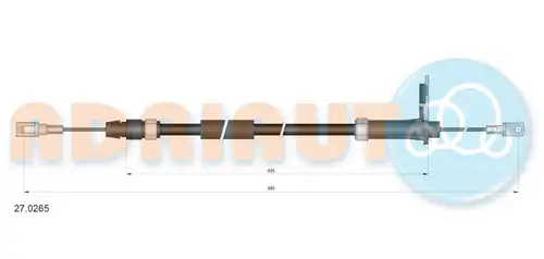 жило за ръчна спирачка ADRIAUTO 27.0265