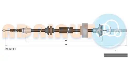 жило за ръчна спирачка ADRIAUTO 27.0270.1