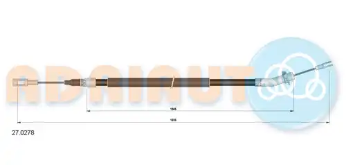 жило за ръчна спирачка ADRIAUTO 27.0278